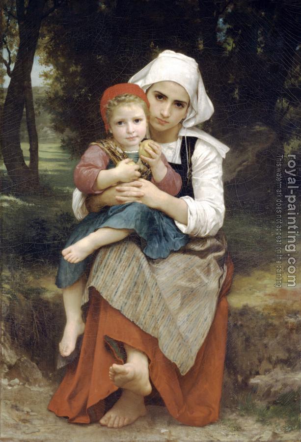William-Adolphe Bouguereau : Breton Brother and Sister